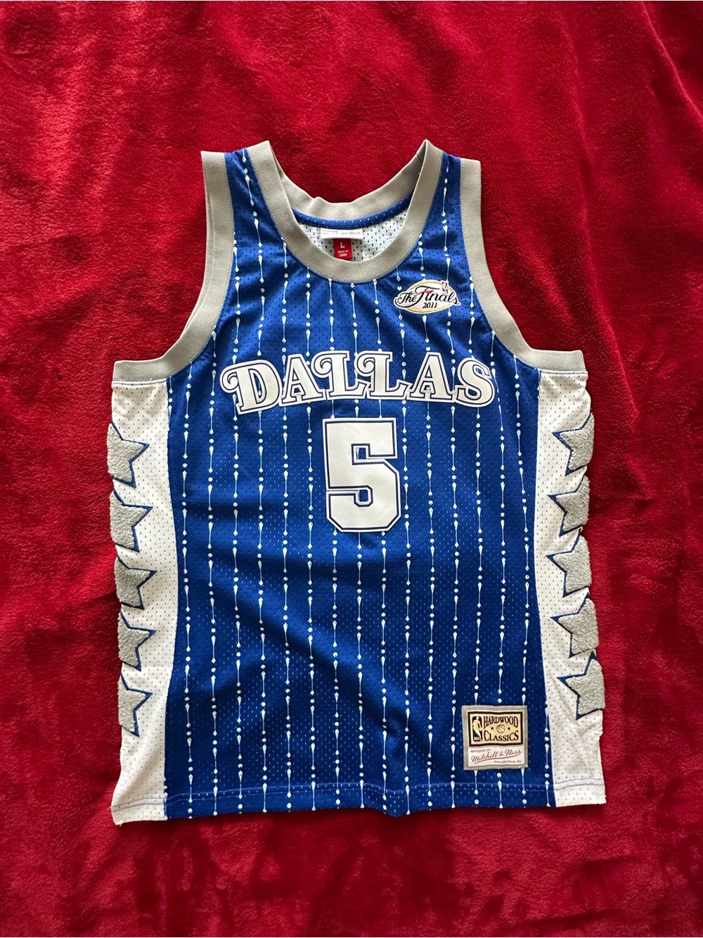 Dallas Mavericks Blue M&N x Sneaker Politics Fashion Jersey